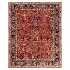 Serapi One-of-a-Kind Wolle Rot Bereich Teppich 7' 10" x 9' 10"