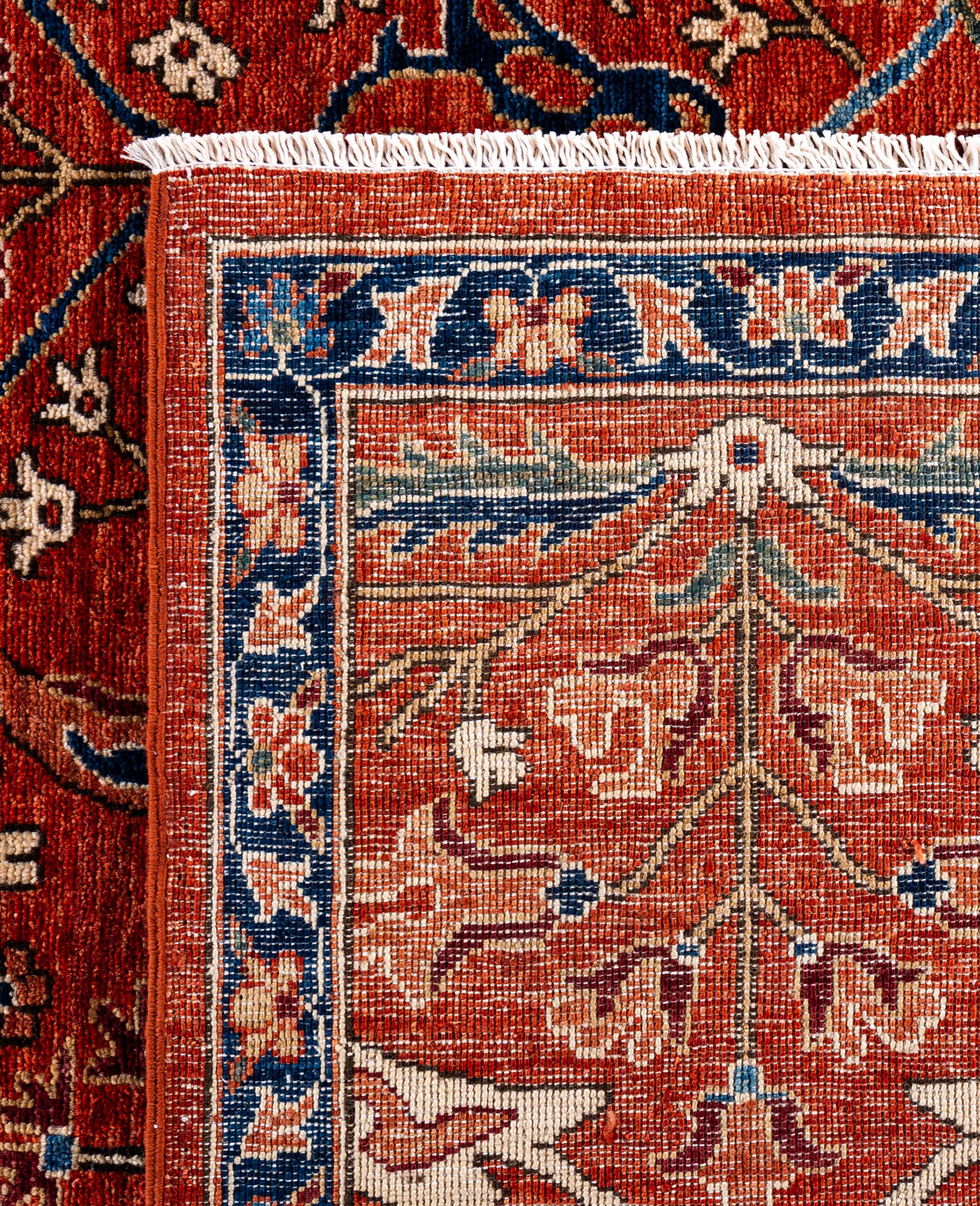 Serapi One-of-a-Kind Wool Red Area Rug 8' 11