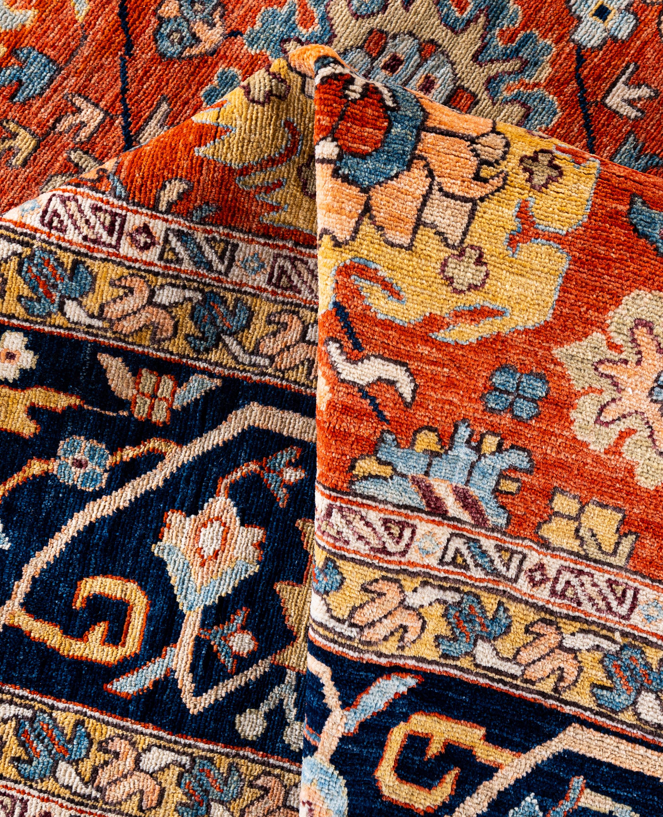 Serapi One-of-a-Kind Wool Red Area Rug 8' 11