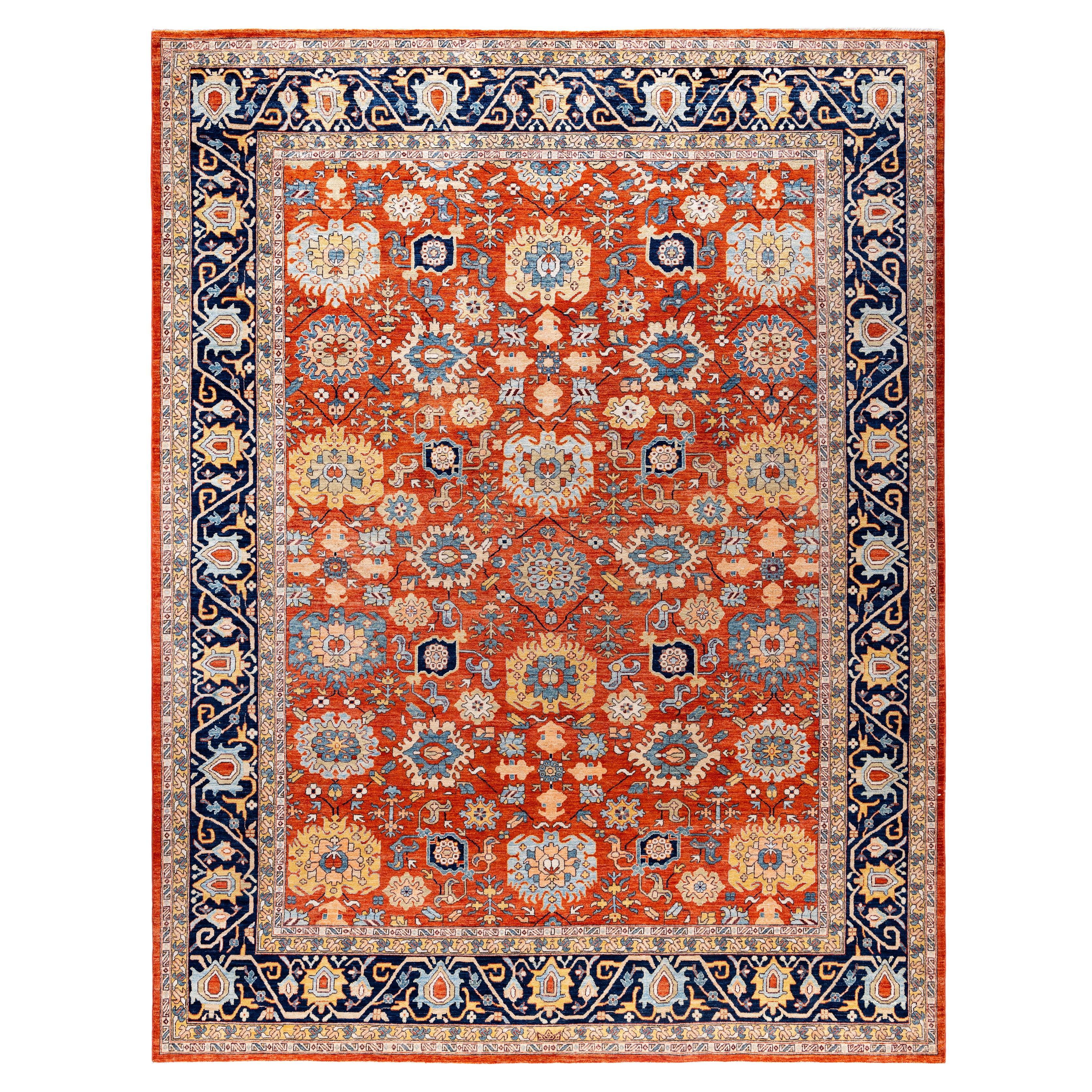 Serapi One-of-a-Kind Wool Red Area Rug 8' 11" x 11' 9"