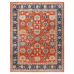Serapi One-of-a-Kind Wool Red Area Rug 8' 11" x 11' 9"