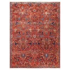 Serapi One-of-a-Kind Wool Red Area Rug 8' 11" x 11' 9"