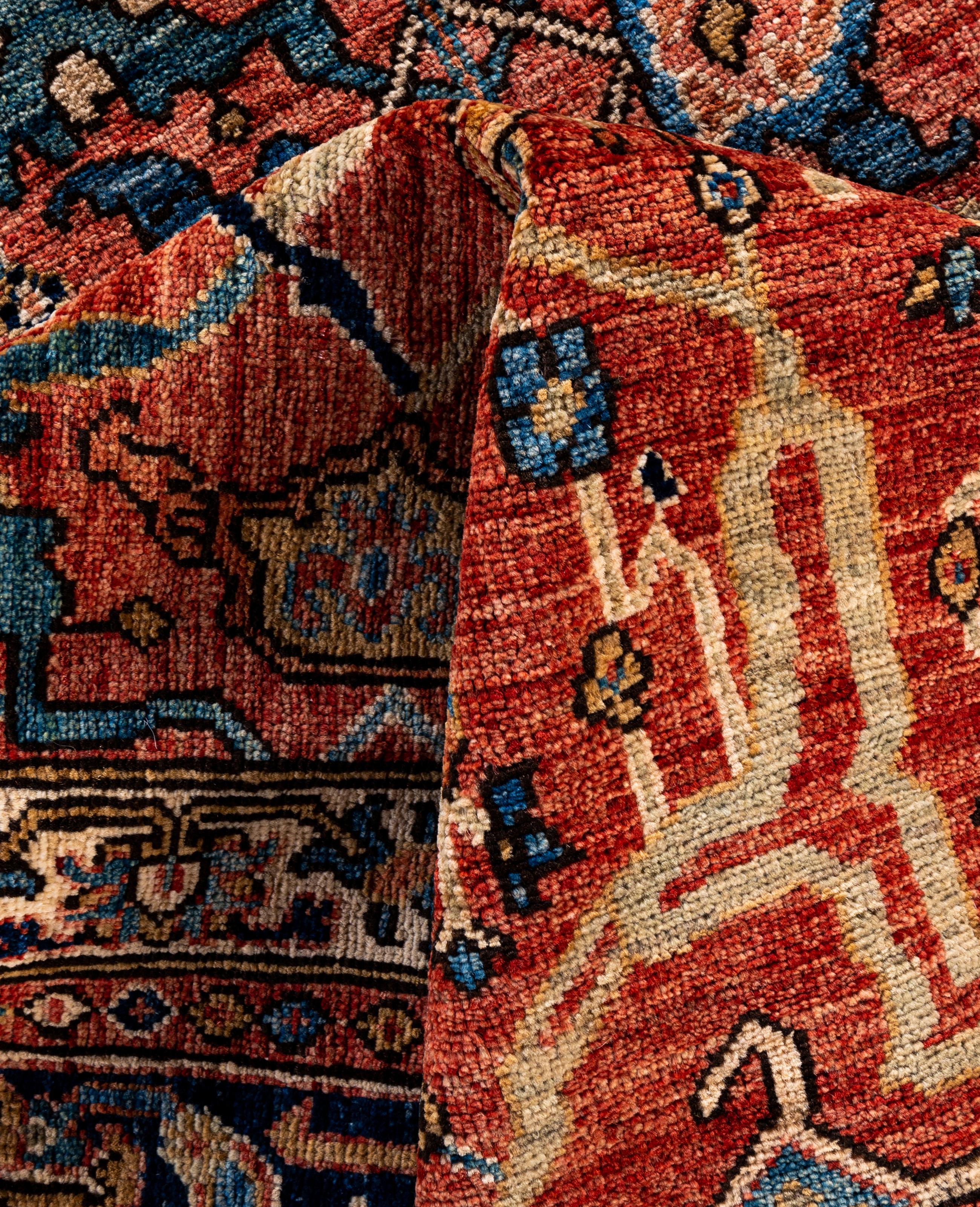 Serapi One-of-a-Kind Wool Red Area Rug 8' 3