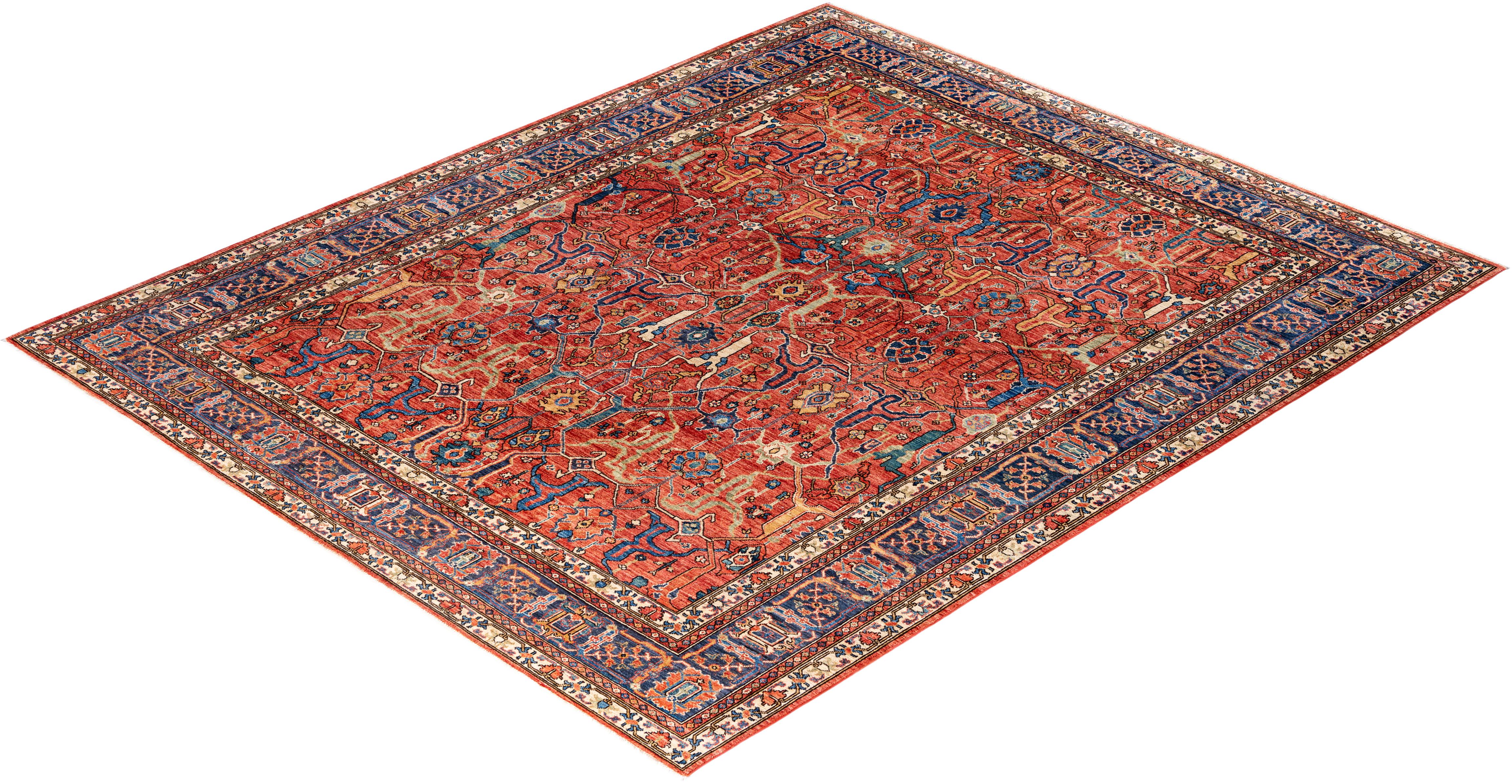 Serapi One-of-a-Kind Wool Red Area Rug 8' 3