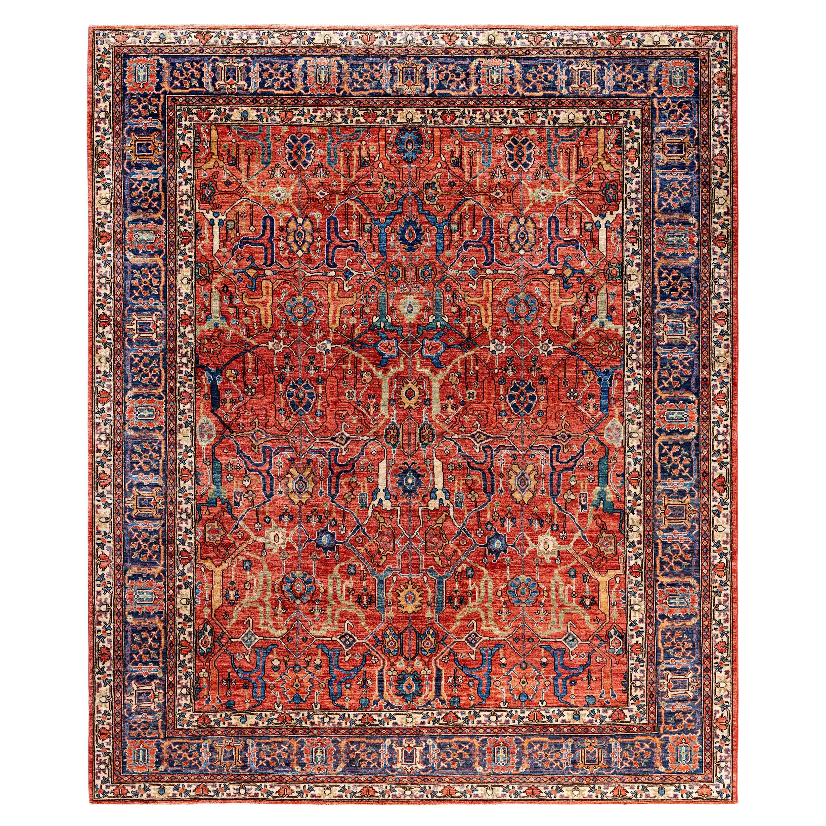 Serapi One-of-a-Kind Wool Red Area Rug 8' 3" x 10' 0"