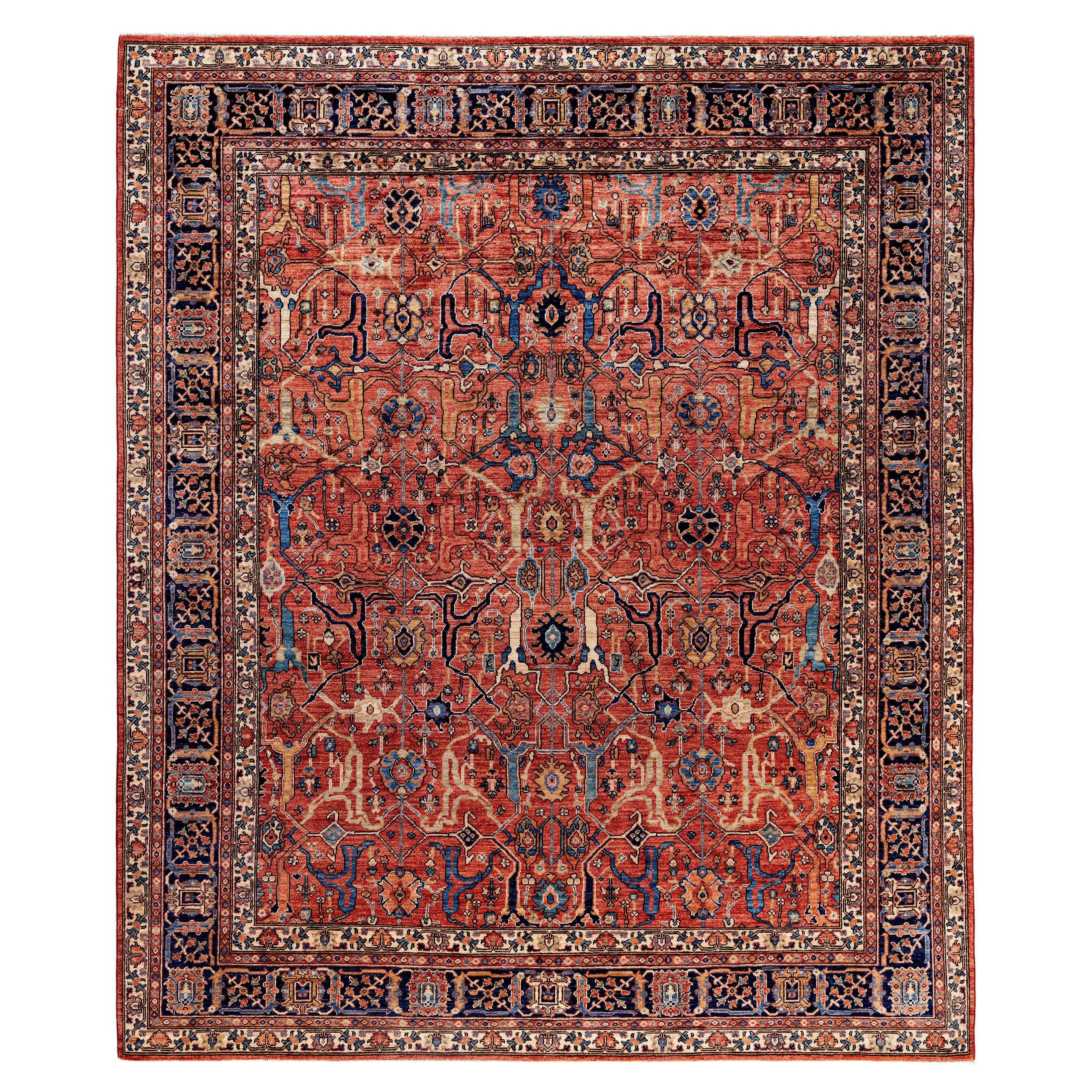 Serapi One-of-a-Kind Wool Red Area Rug 8' 3" x 10' 0"