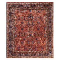 Serapi One-of-a-Kind Wool Red Area Rug 8' 3" x 10' 0"