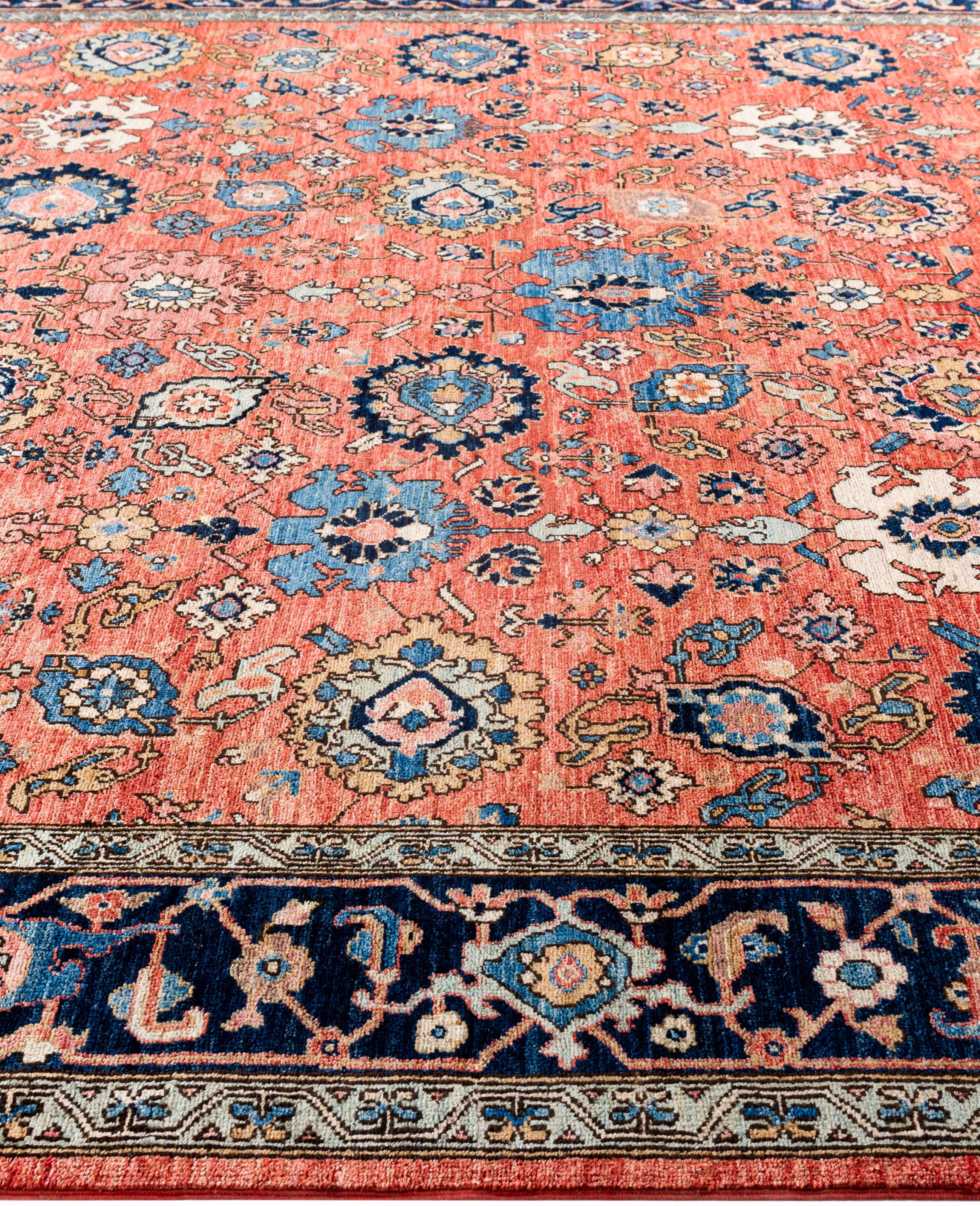 Serapi One-of-a-Kind Wolle Rot Bereich Teppich 8' 3