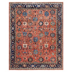 Serapi One-of-a-Kind Wolle Rot Bereich Teppich 8' 3" x 10' 2"