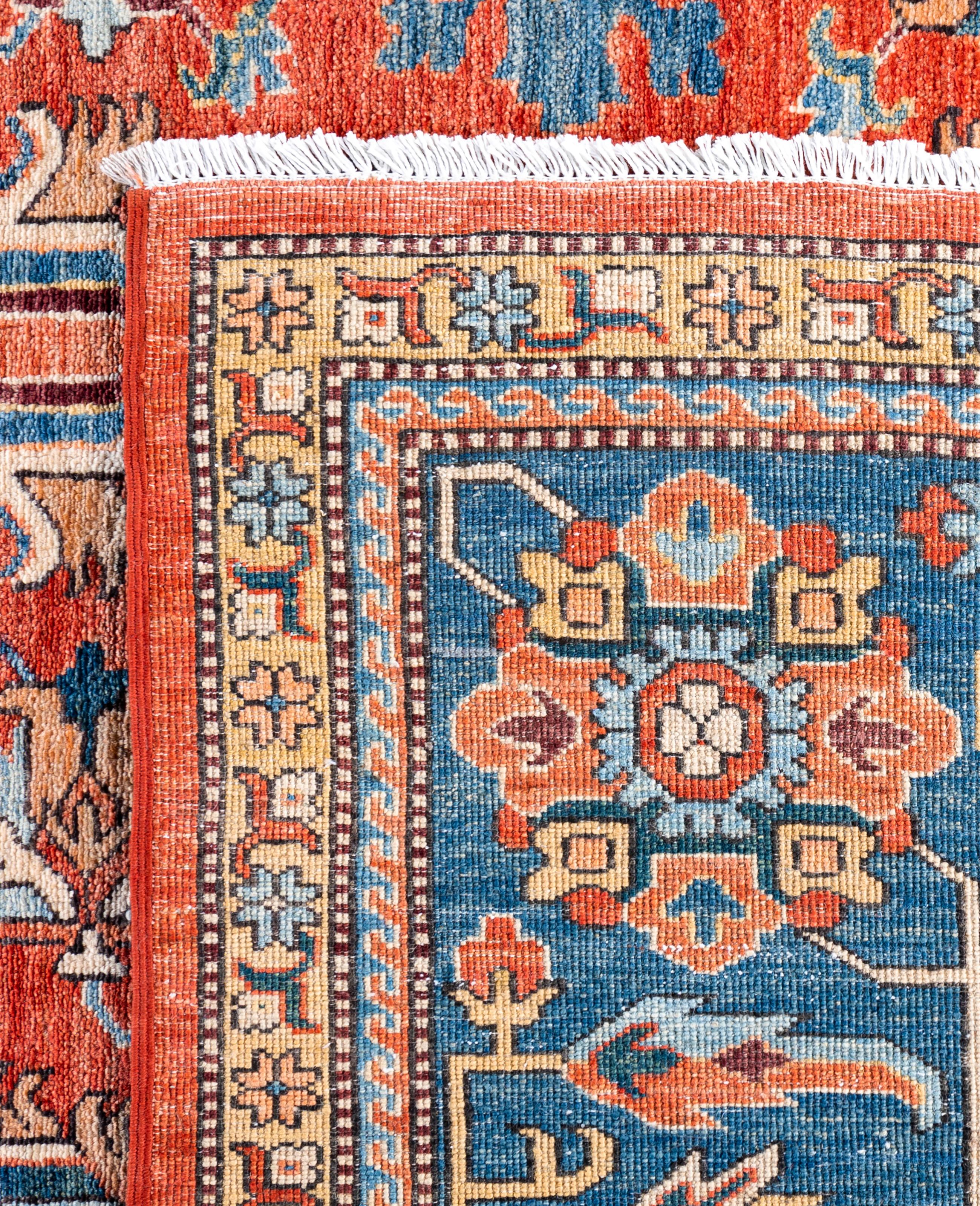 Serapi One-of-a-Kind Wool Red Area Rug 8' 9