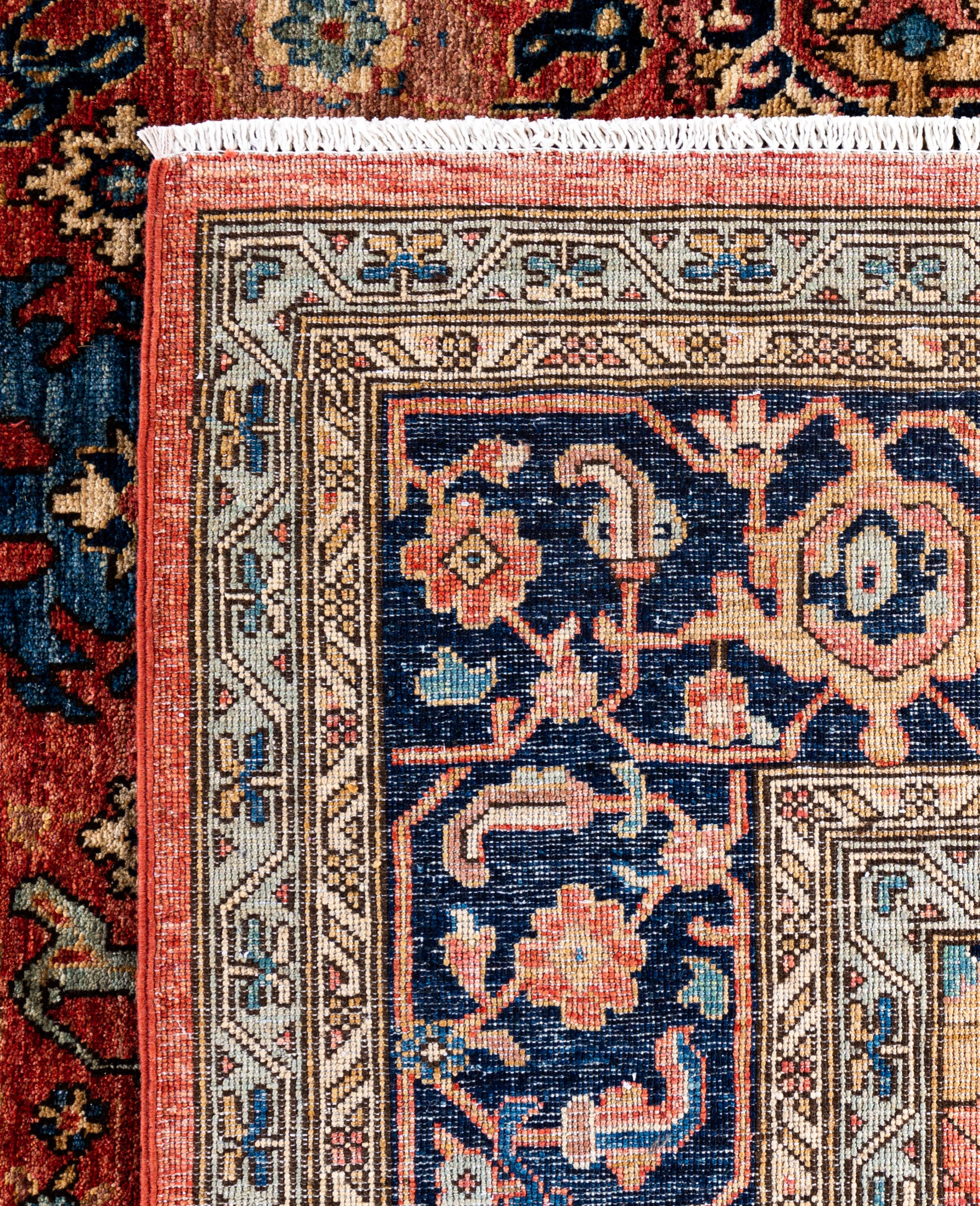 Serapi One-of-a-Kind Wool Red Area Rug 9' 0