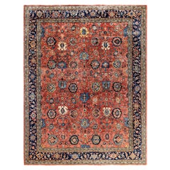 Serapi One-of-a-Kind Wool Red Area Rug 9' 0" x 11' 10"