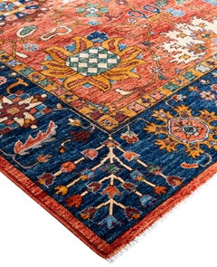 Serapi One-of-a-Kind Wool Red Area Rug 9' 11" x 13' 8"