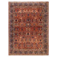 Serapi One-of-a-Kind Wolle Rot Bereich Teppich 9' 2" x 12' 2"