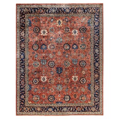 Serapi One-of-a-Kind Wool Red Area Rug 9' 3" x 11' 10"