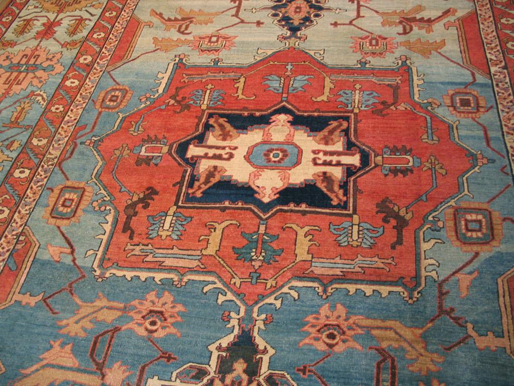 Late 19th Century 19th Century N.W. Persian Serapi Carpet ( 10'2
