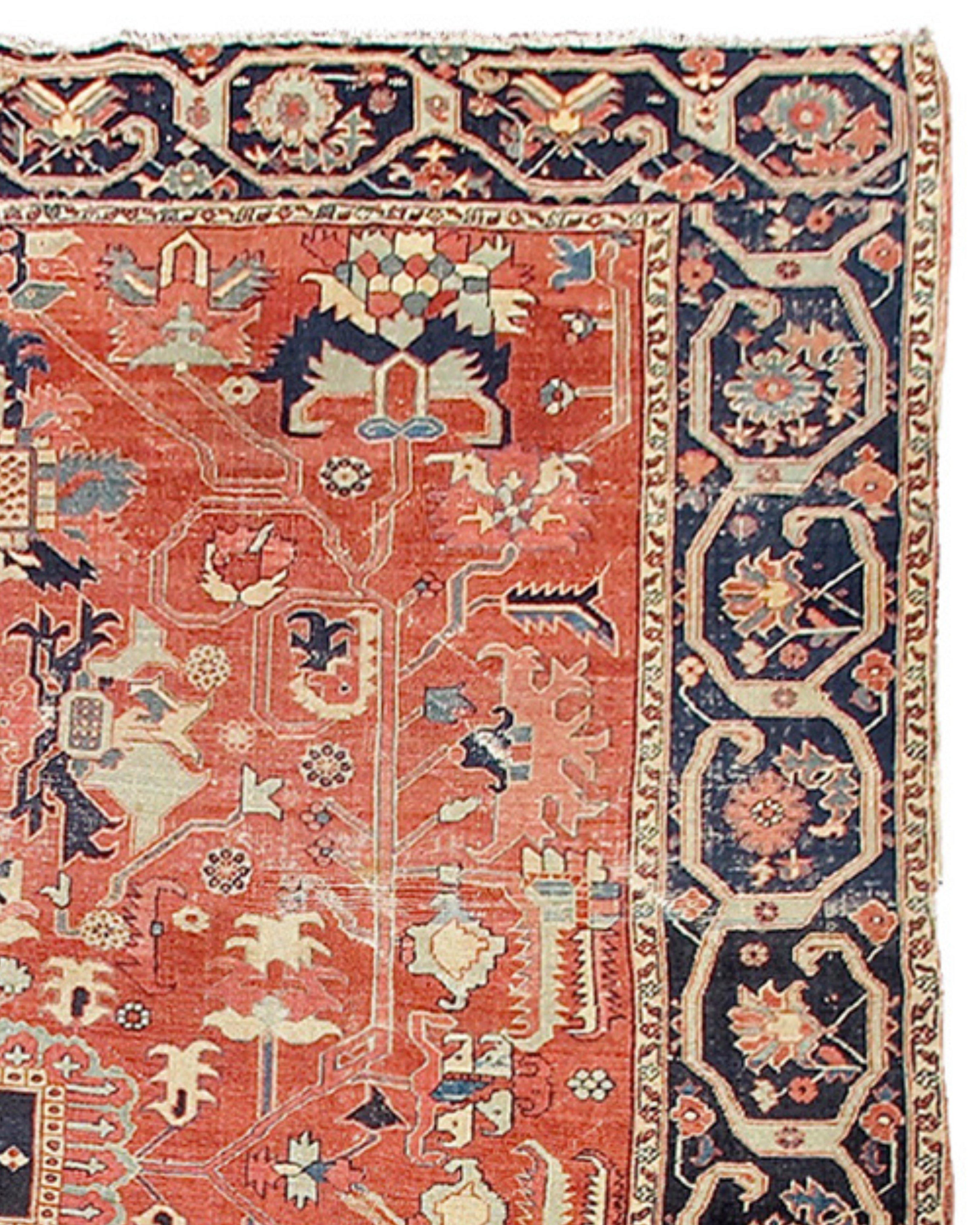 Antique Persian Serapi Rug, Late 19th Century

Additional information:
Dimensions: 8'10