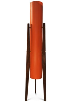 Mid Century Modern Rocket Teak Floor Lamp by Sered Novoplast