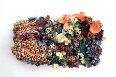 Floral dimensional ocean seascape triptych by Seren Morey -Serpentine Dreams