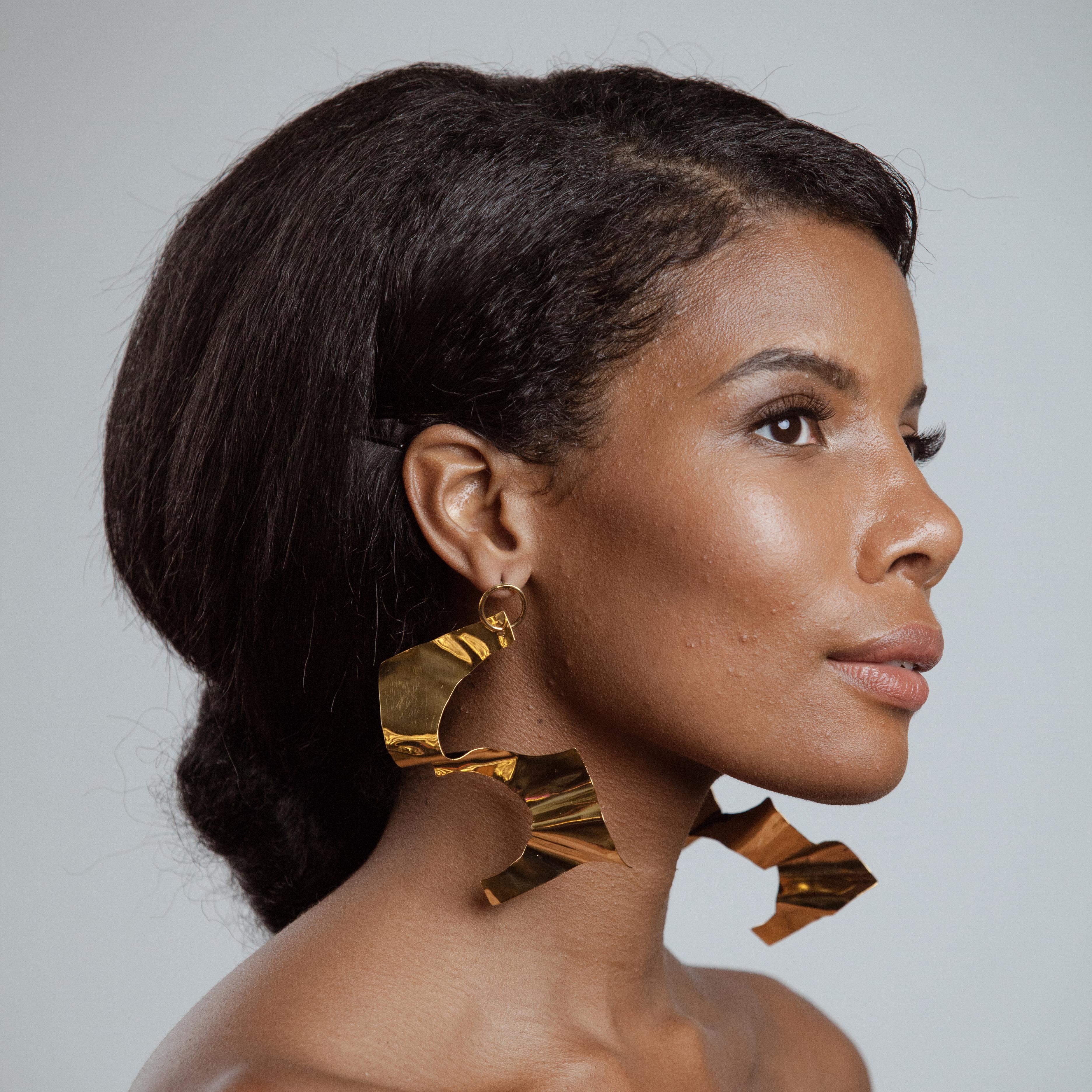 Serena - Ohrhänger 14k vergoldet für Damen oder Herren im Angebot