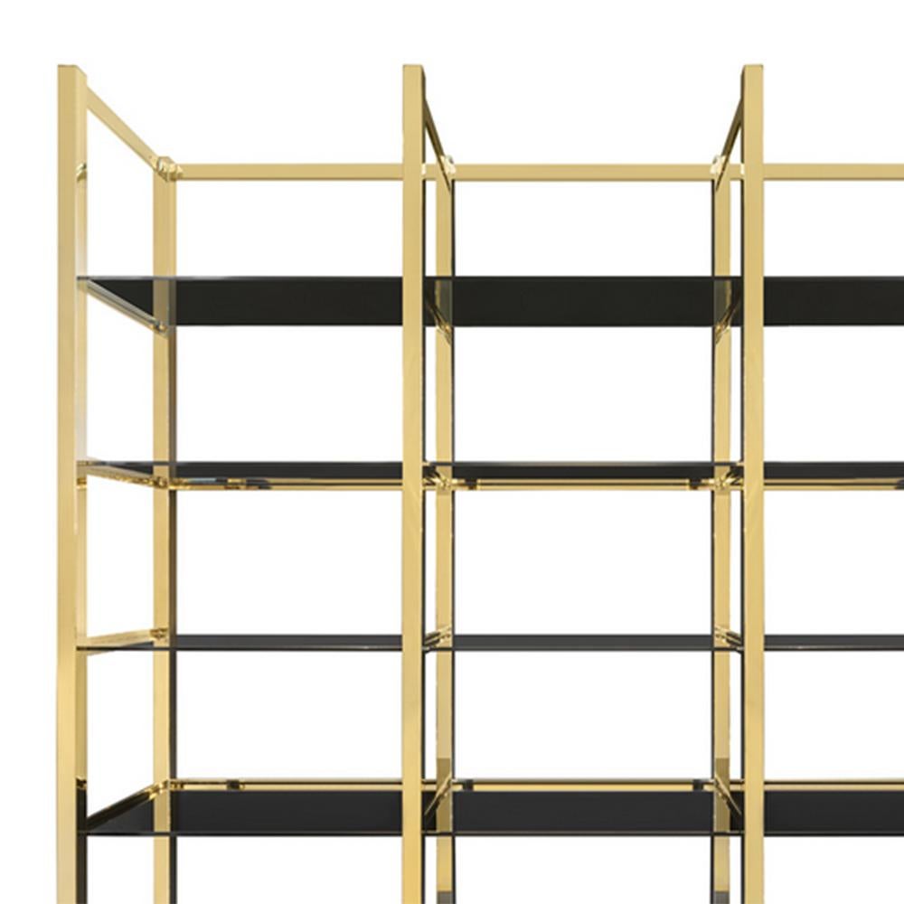 Italian Serena Gold Bookcase For Sale