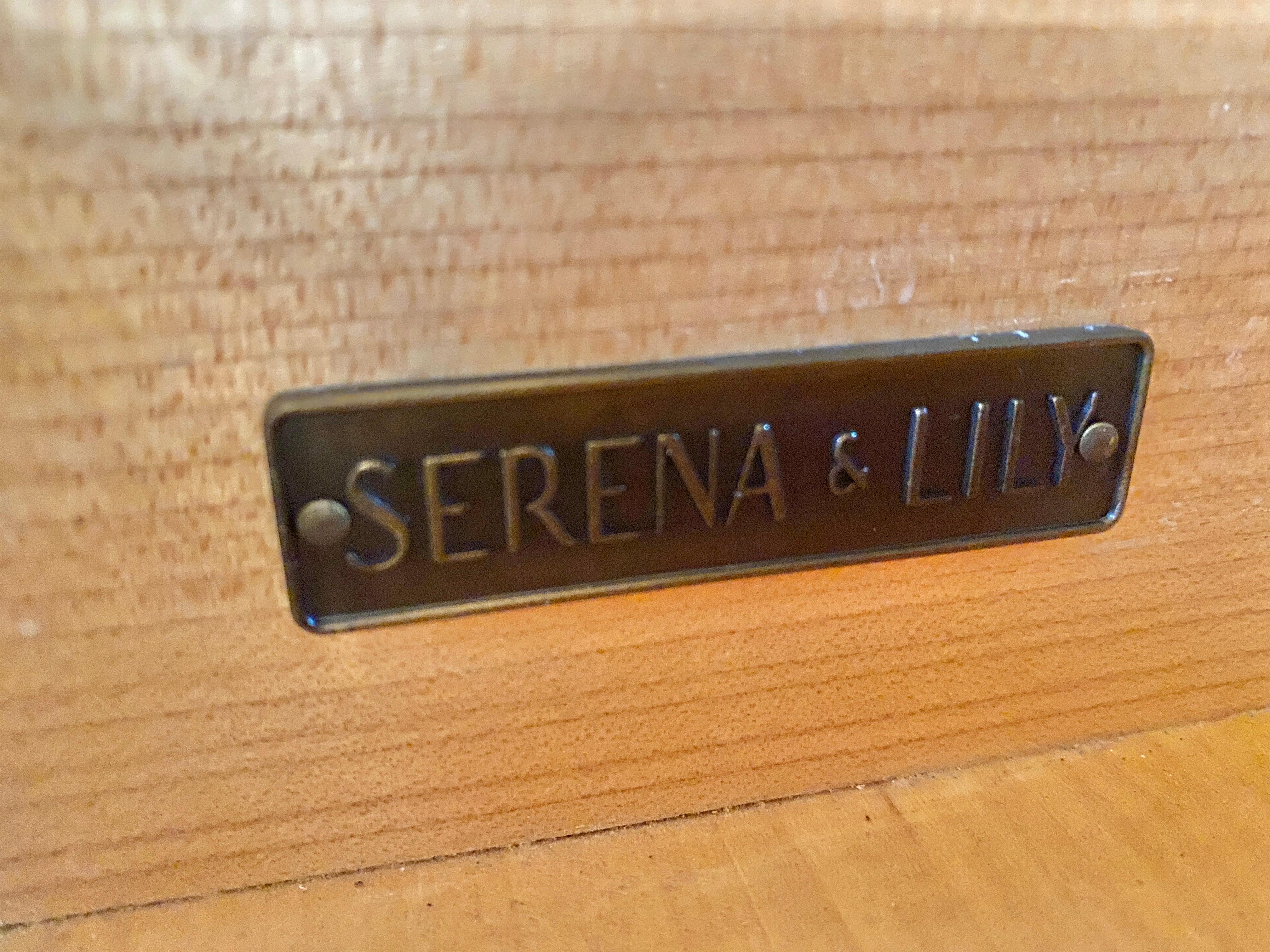 Contemporary Serena & Lily Caledonia Woven Bar Cabinet