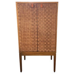 Serena & Lily Caledonia Woven Bar Cabinet