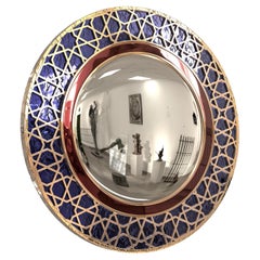 "Serenata" Convex Wall Mirror with Bronze, Istanbul