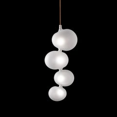 Lampe à suspension Serendipity, Melogranoblu, verre dépoli