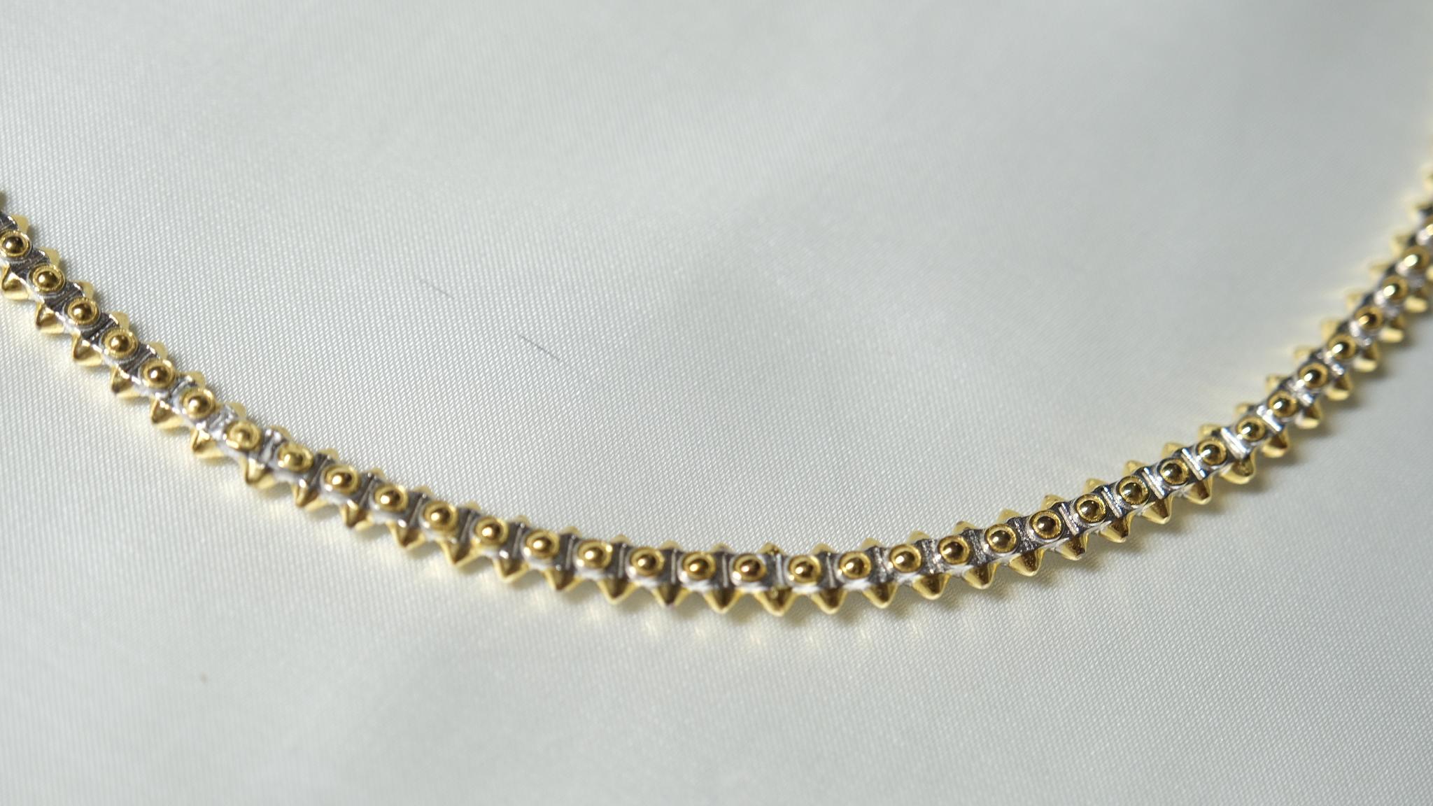 Collier Serendipity, or jaune/or blanc 18 ct en vente 1