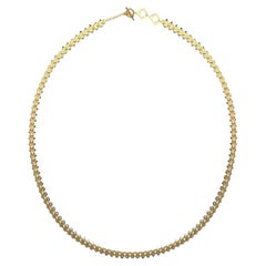 Serendipity-Halskette, 18 Karat Gelbgold/Weißgold