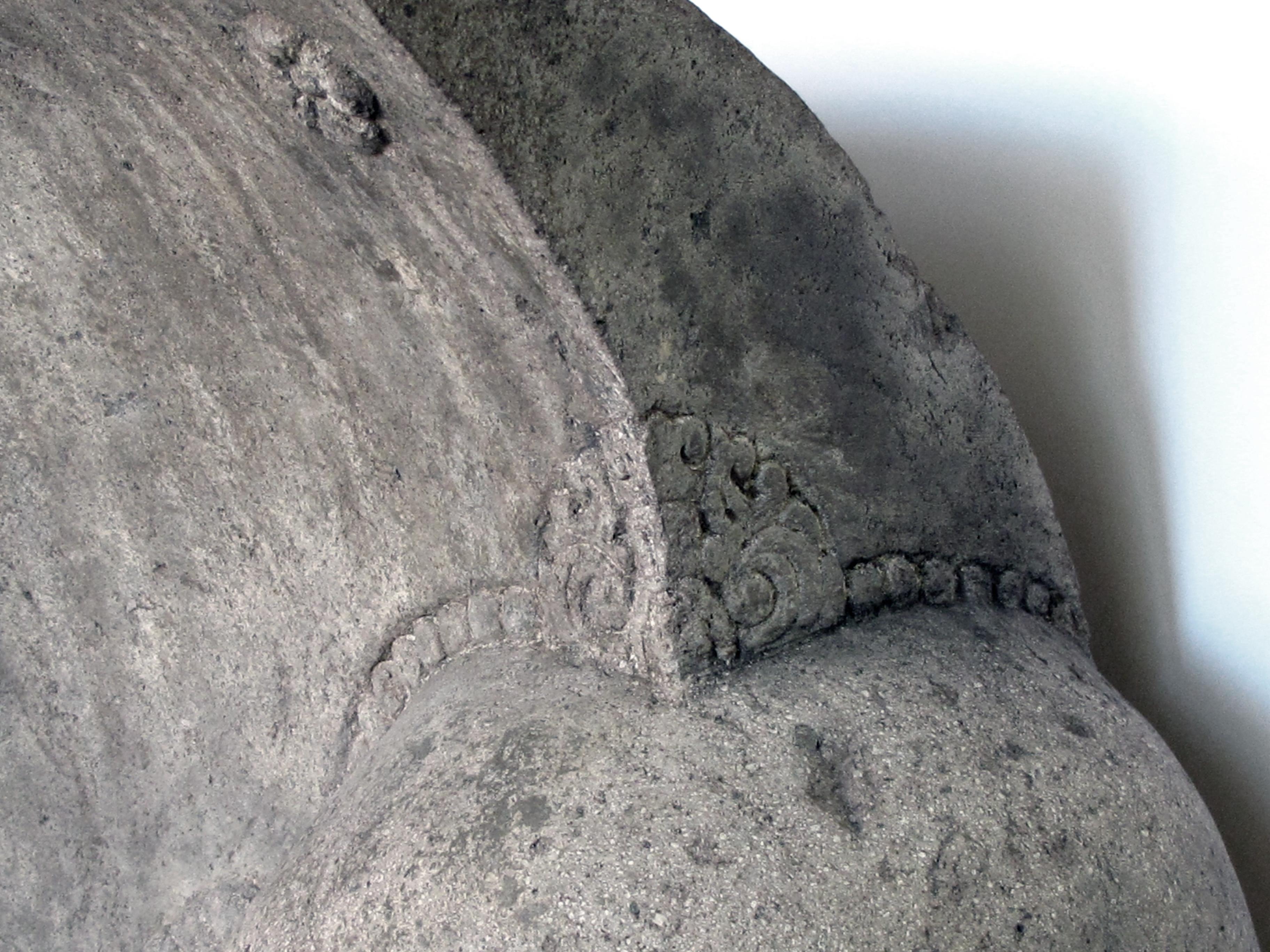 Serene Carved Stone Moon Buddha by Luciano Tempo 6