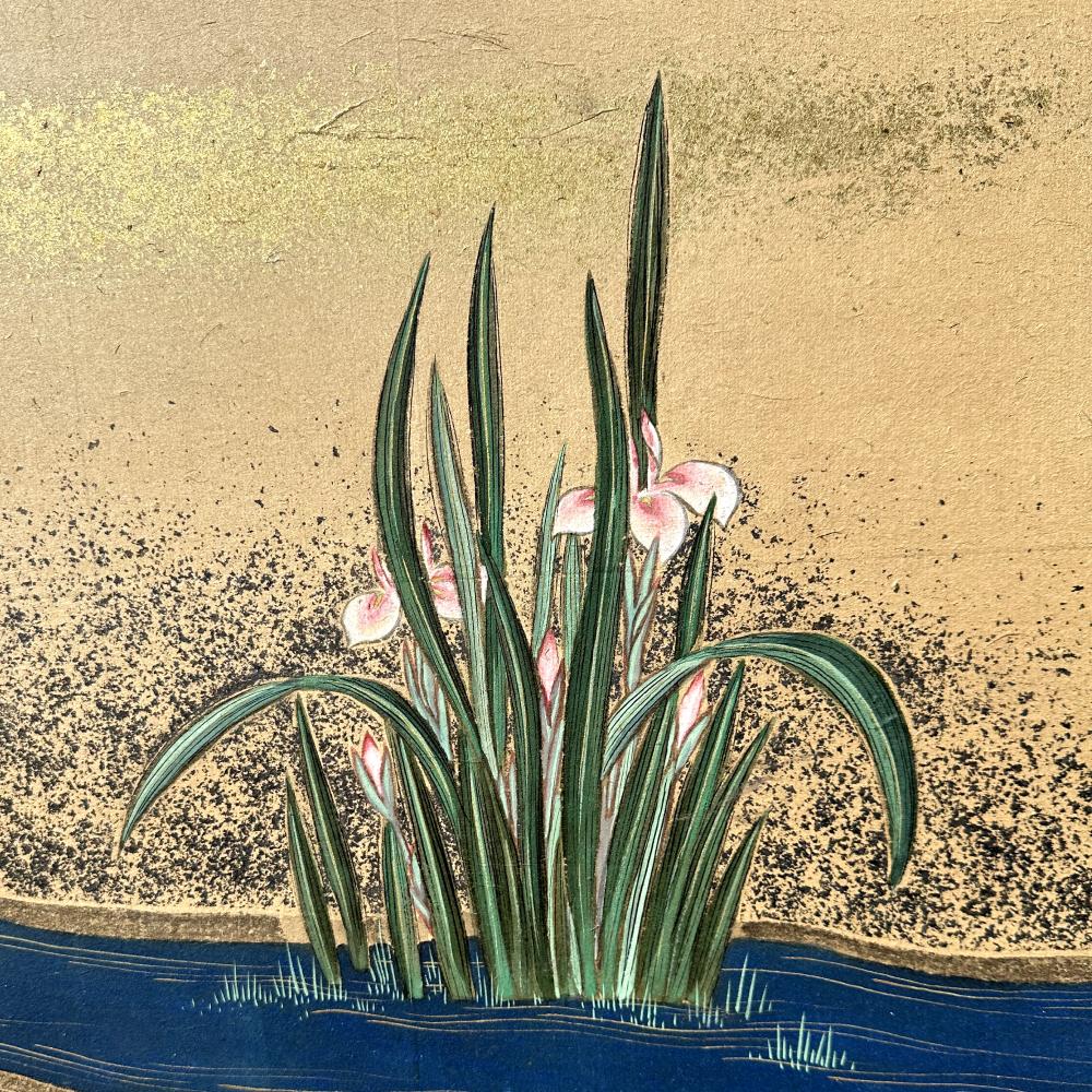 Serene Cranes: Meisterwerk des späten Edo-Stils im Angebot 7