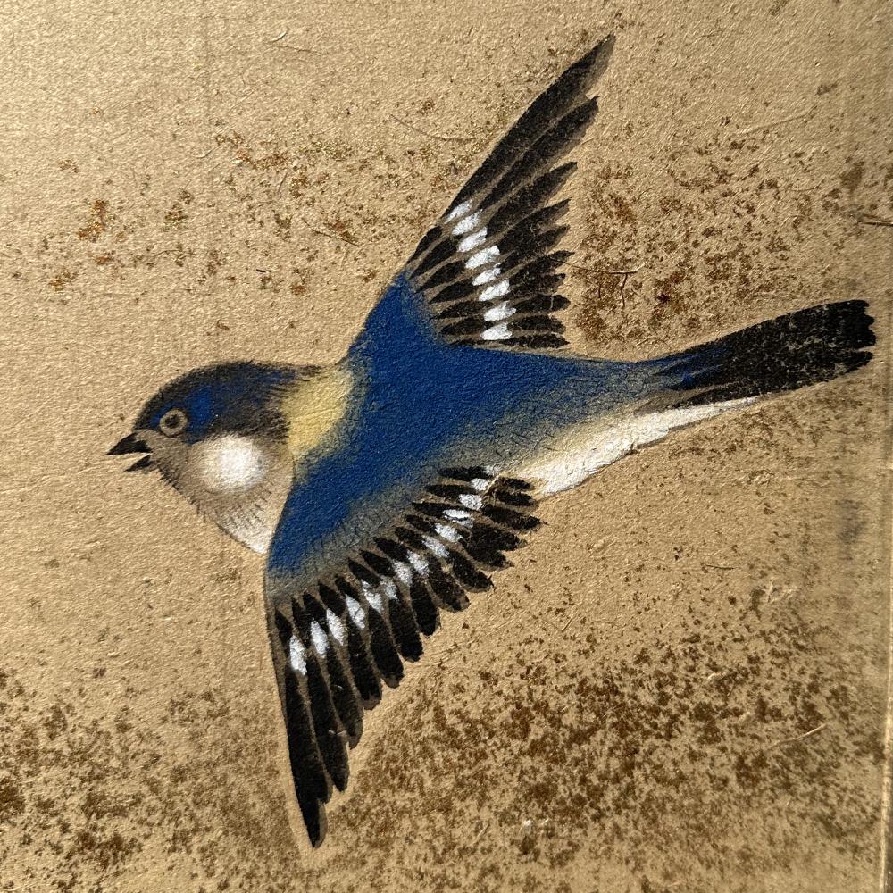 Serene Cranes: Meisterwerk des späten Edo-Stils im Angebot 10