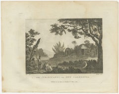 Serene Daily Life in New Caledonia: A Captured Moment from Cook's Voyages, 1784