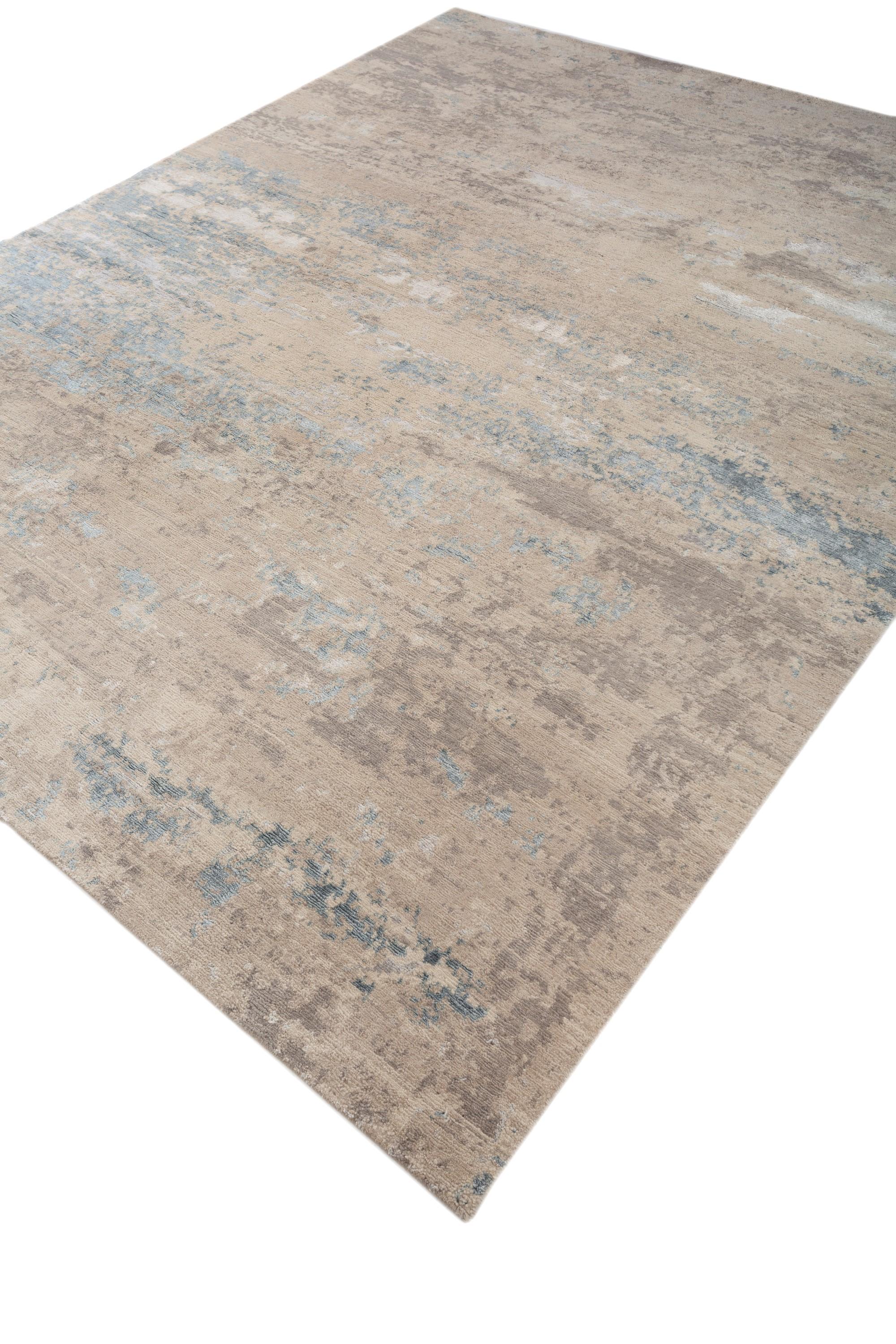 Moderne Tapis serpentin beige et ivoire 240X300 cm noué à la main en vente