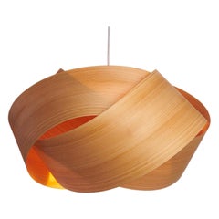 SERENE Mid Century Modern Limited Edition Cypress Wood 27" Chandelier Pendant