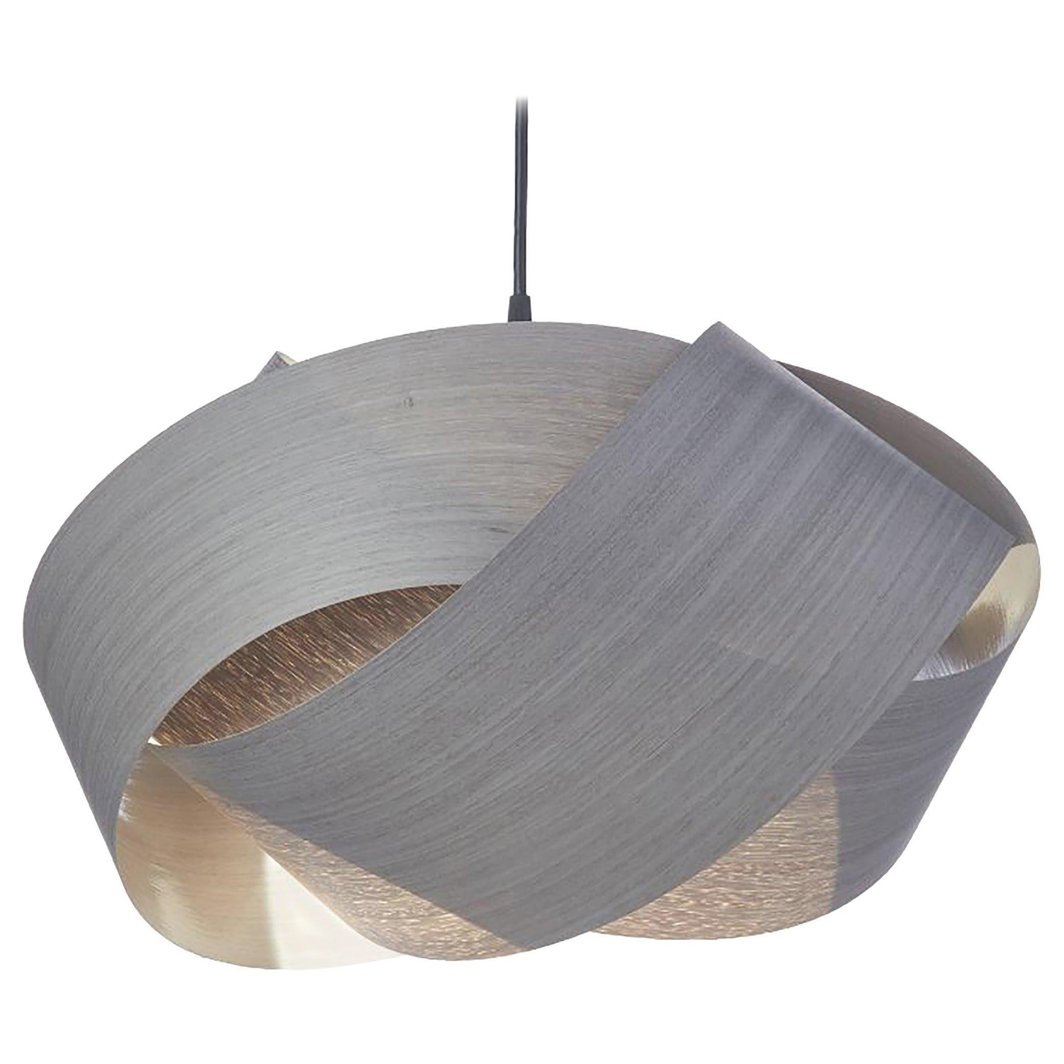 SERENE Modern Gray Wood 19" Pendant