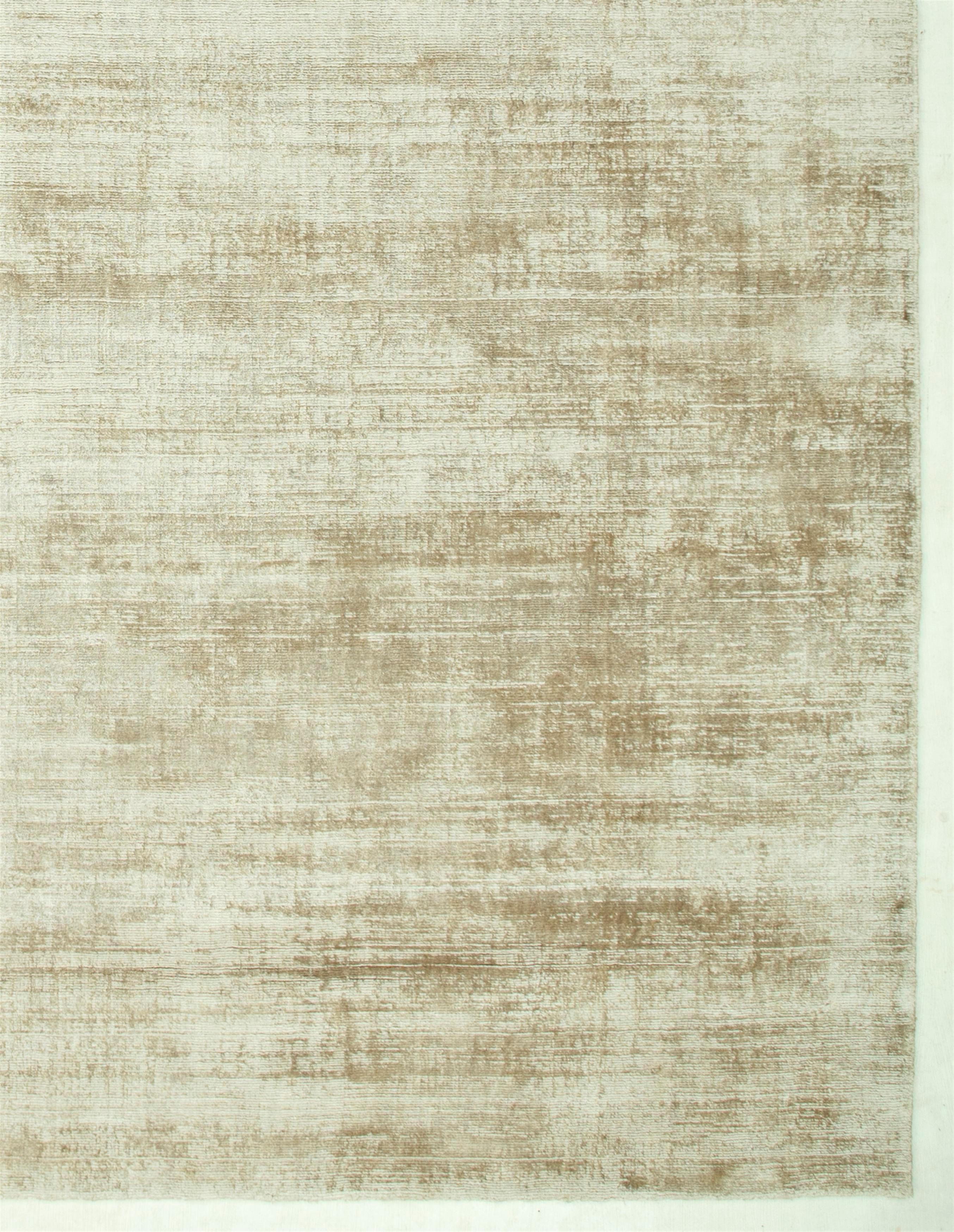 Modern Serene Sands Beige & Beige 150x240 cm Handloom Rug For Sale