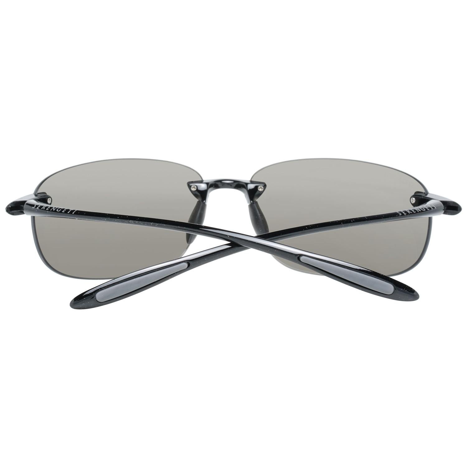 Serengeti Mint Unisex Black Sunglasses 7318 Nuvino 65 Shiny Black 65-15-140 mm In Excellent Condition In Rome, Rome