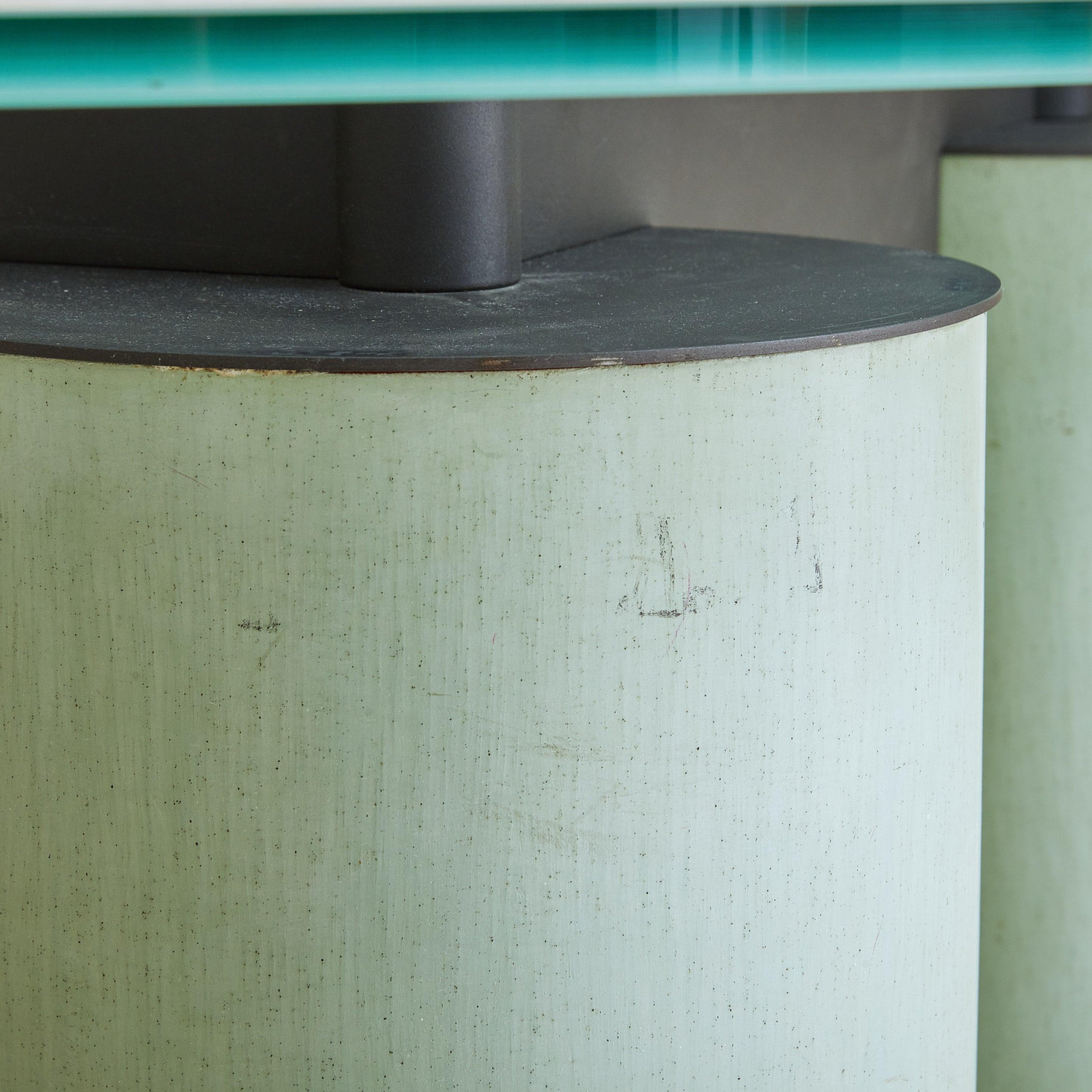 Late 20th Century ‘Serenissimo’ Mint Green Dining Table by Lella & Massimo Vignelli for Acerbis