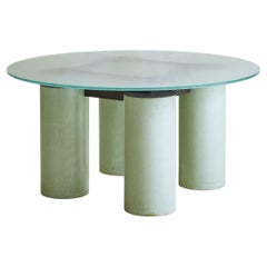 Tavolo da pranzo 'Serenissimo' verde menta di Lella & Lella Vignelli per Acerbis