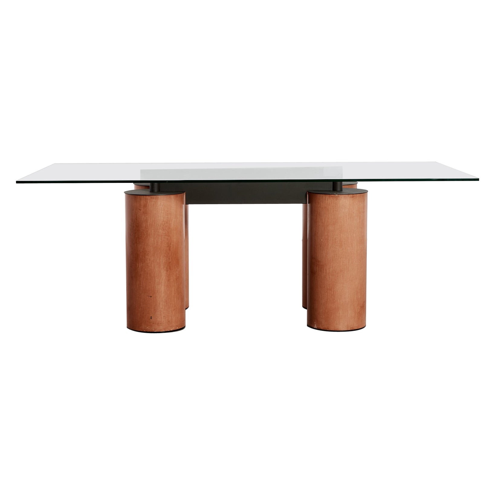 Serenissimo postmodern dining table seats 8 Massimo & Lella Vignelli for Acerbis