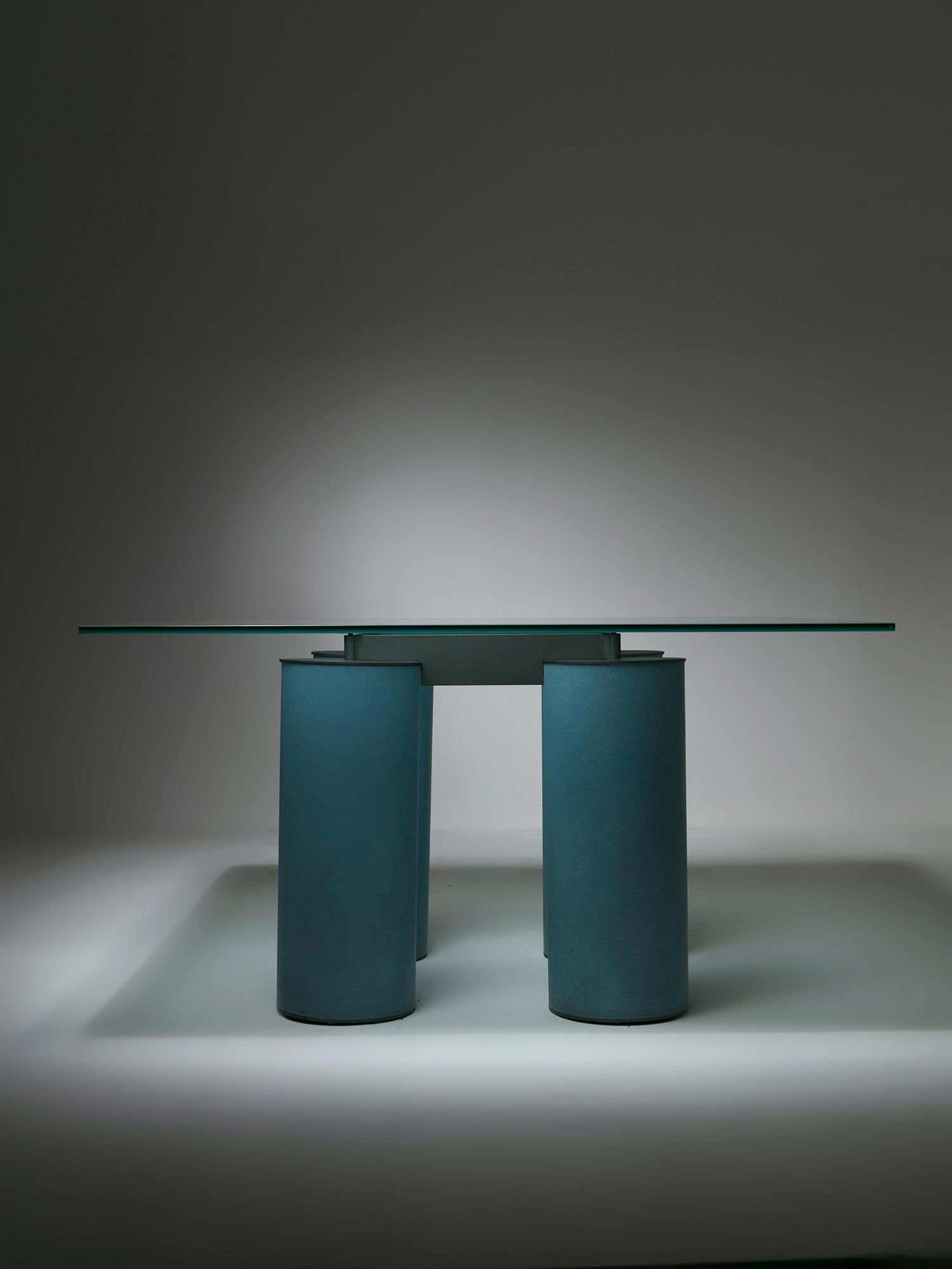 Tisch „Serenissimo“ von Lella und Massimo Vignelli für Acerbis, Italien, 1980er Jahre (Ende des 20. Jahrhunderts)