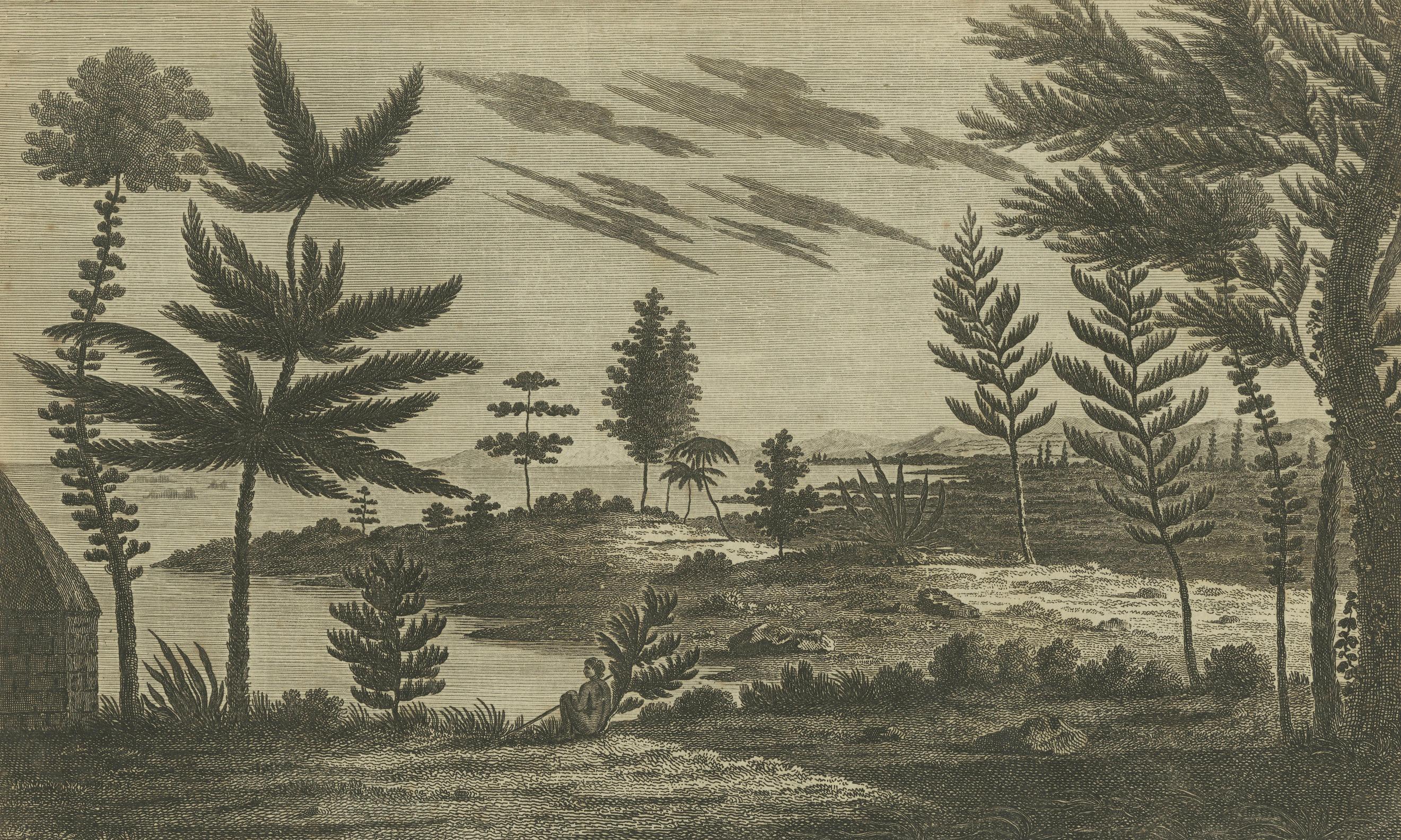 Engraved Serenity at Isle of Pines: A Hodges Engraving of Isle of Youth, Cuba. Circa 1785 For Sale