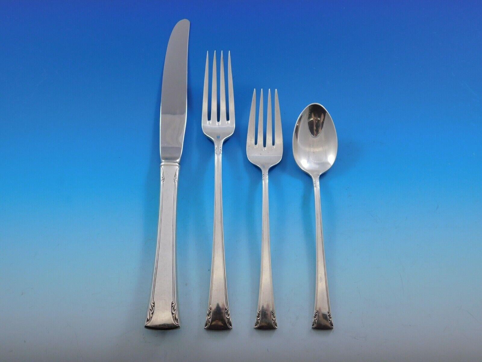 Serenity by International Sterling Silber Besteck 12 Service 74pc Abendessen im Angebot 1