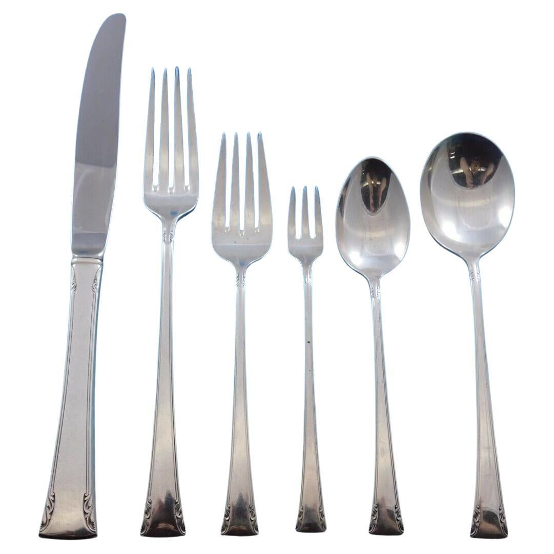 Serenity by International Sterling Silver Juego de Cubiertos 12 Servicios Cena 74 piezas