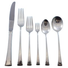 Serenity by International Sterling Silver Juego de Cubiertos 12 Servicios Cena 74 piezas