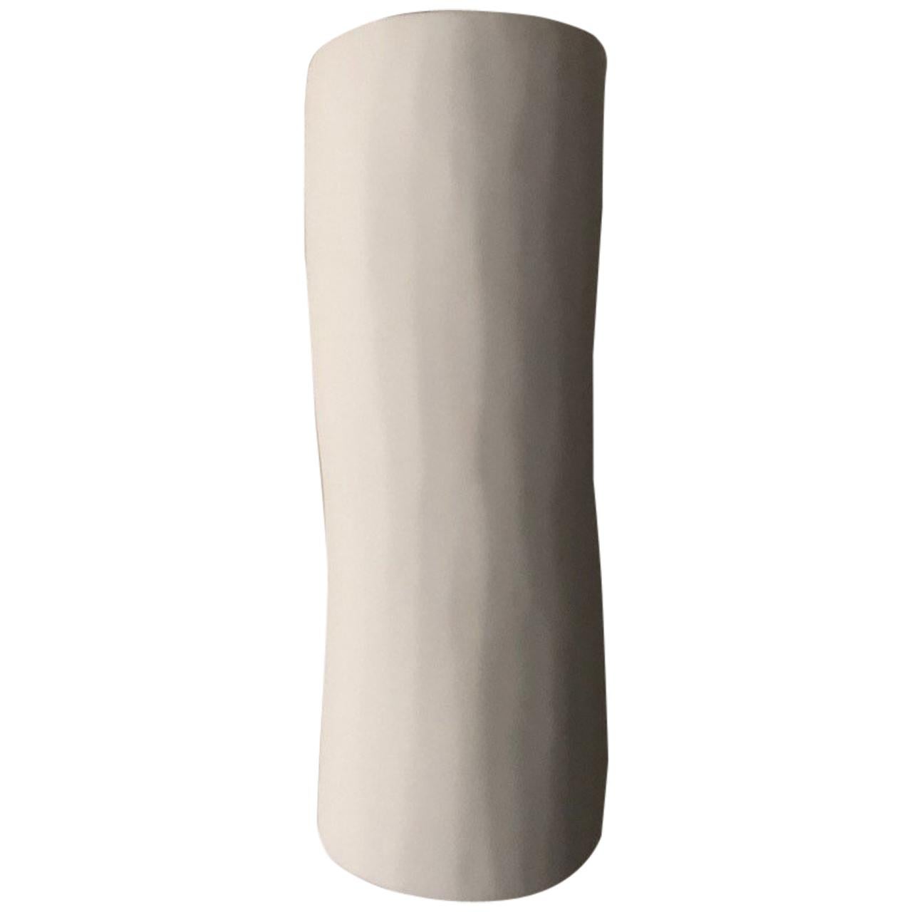 Serenity Contemporary Wall Sconce, Wall Light, White Plaster, Hannah Woodhouse