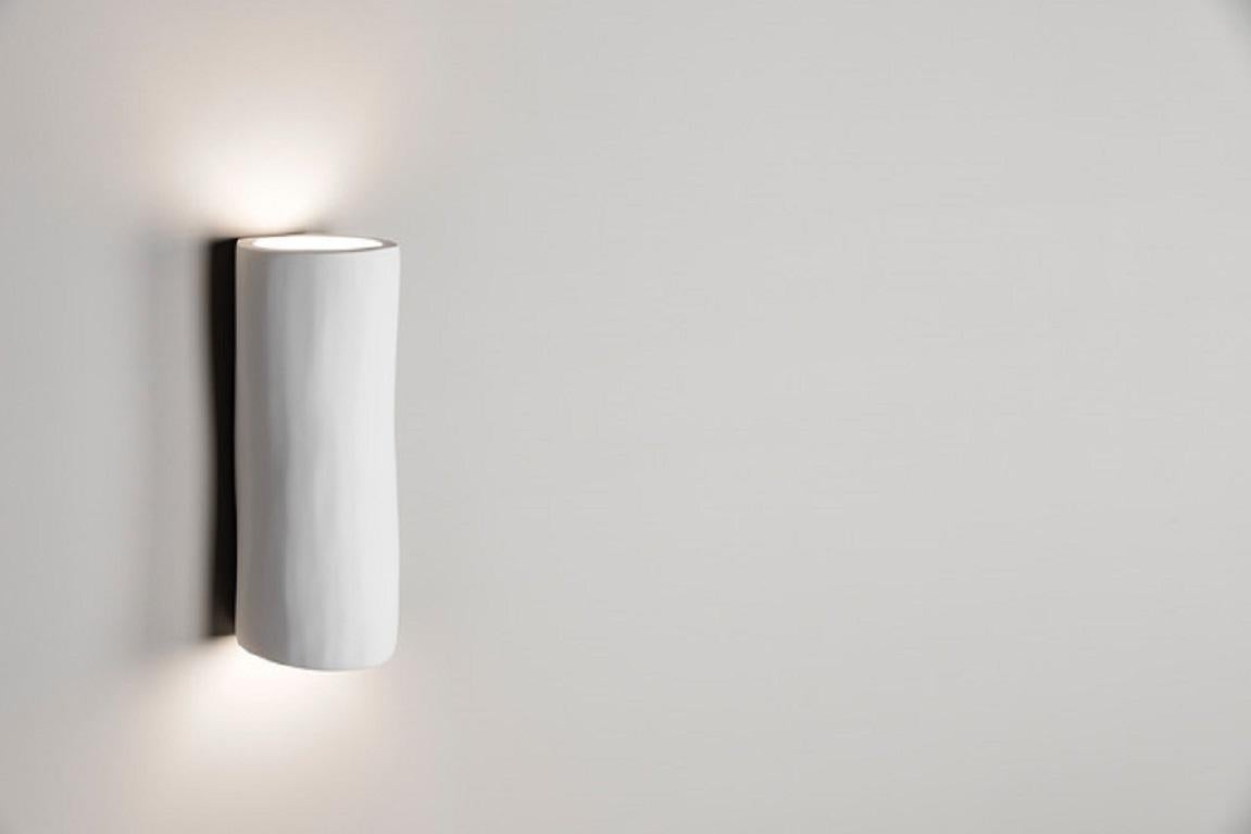modern white wall sconce